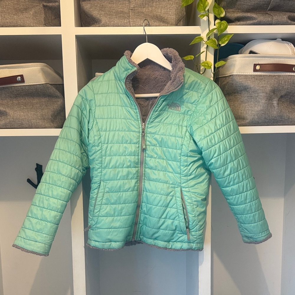 Girls The North Face Reversible Puffer/Fleece Jacket